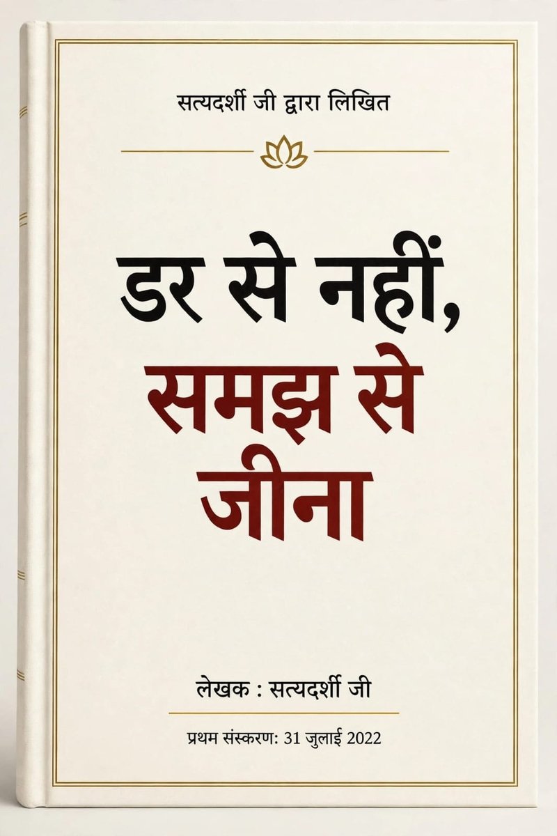 डर से नहीं समझ से जीना
